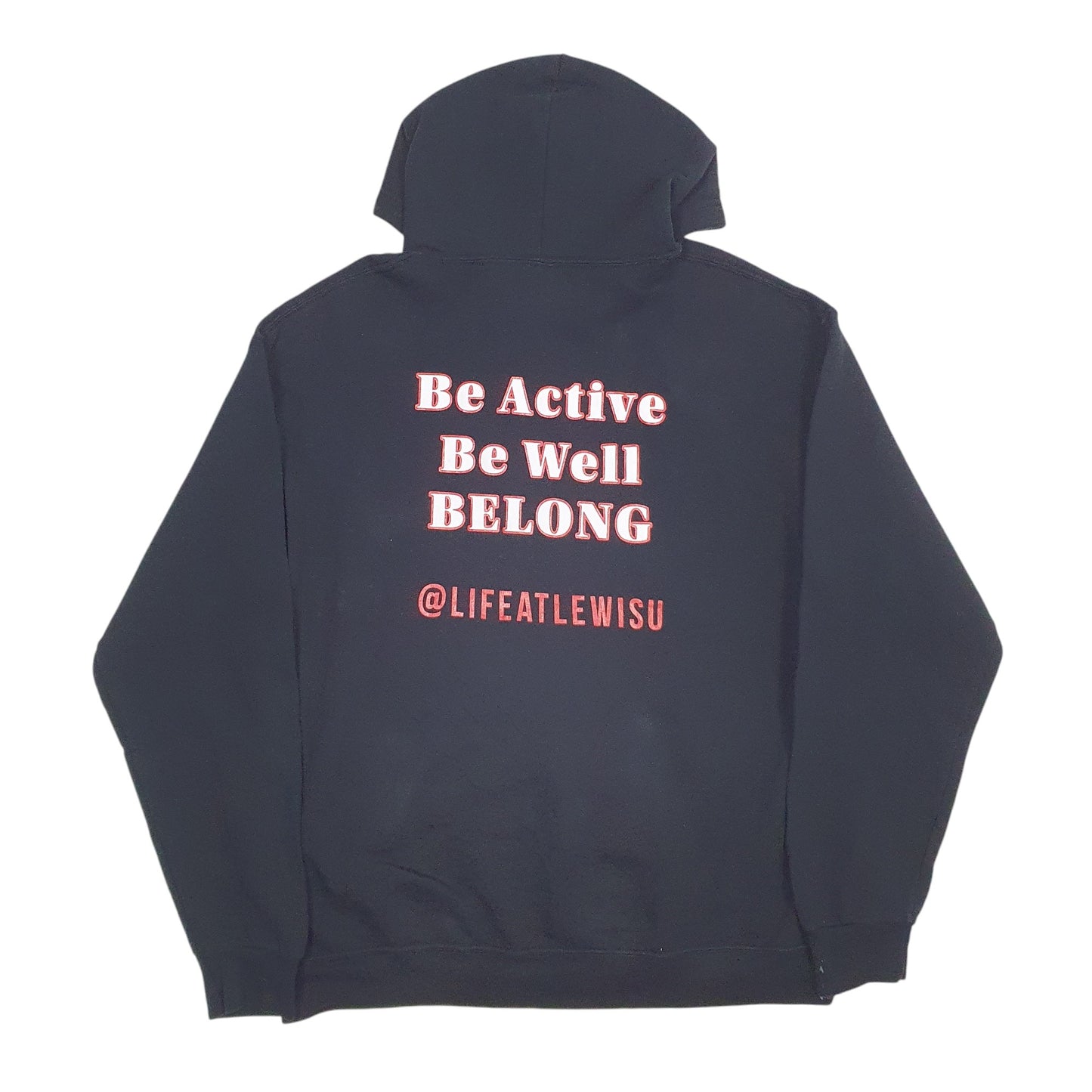 Mens Black Fruit Of The Loom  Hoodie Jumper