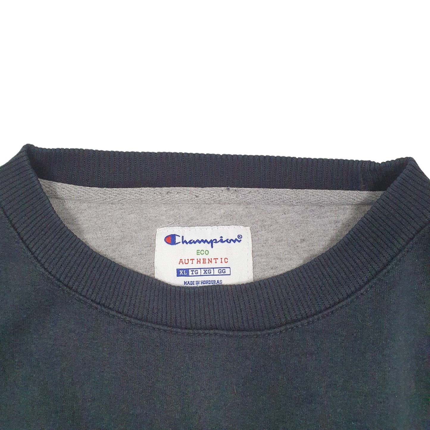 Mens Black Champion  Crewneck Jumper