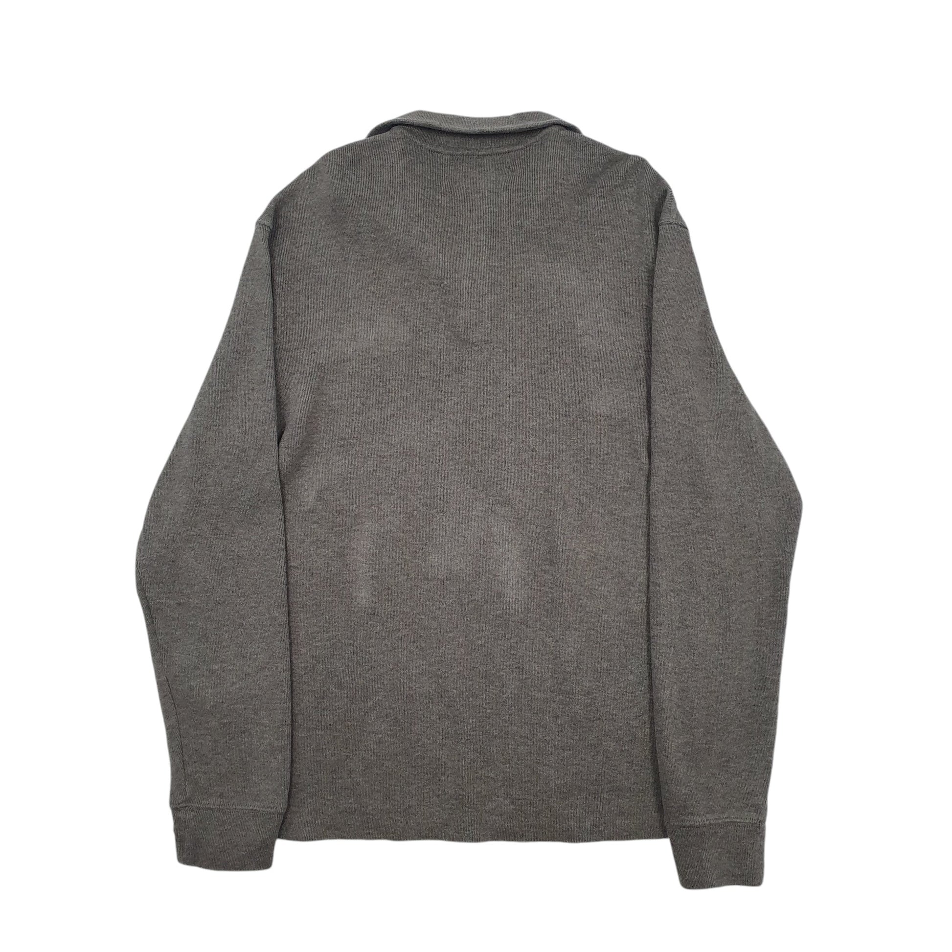 Mens Grey Ralph Lauren Polo Quarter Zip Jumper