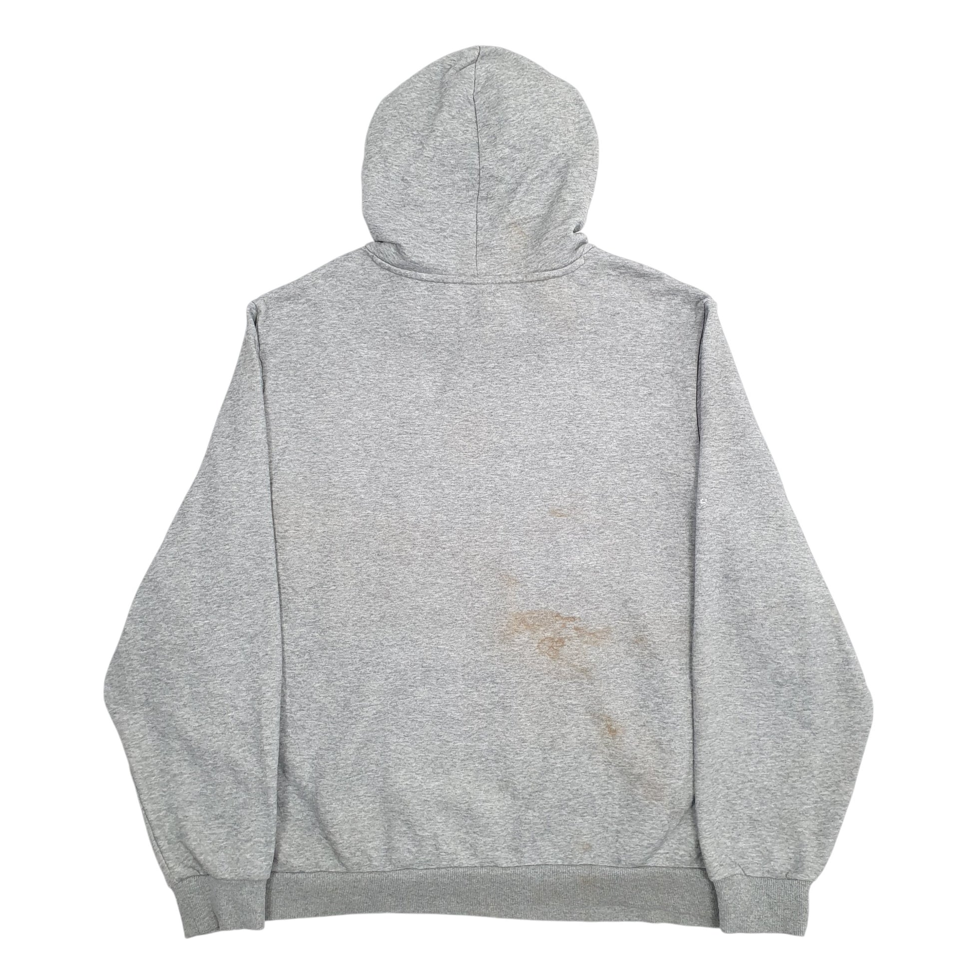 Mens Grey Puma Spellout Hoodie Jumper