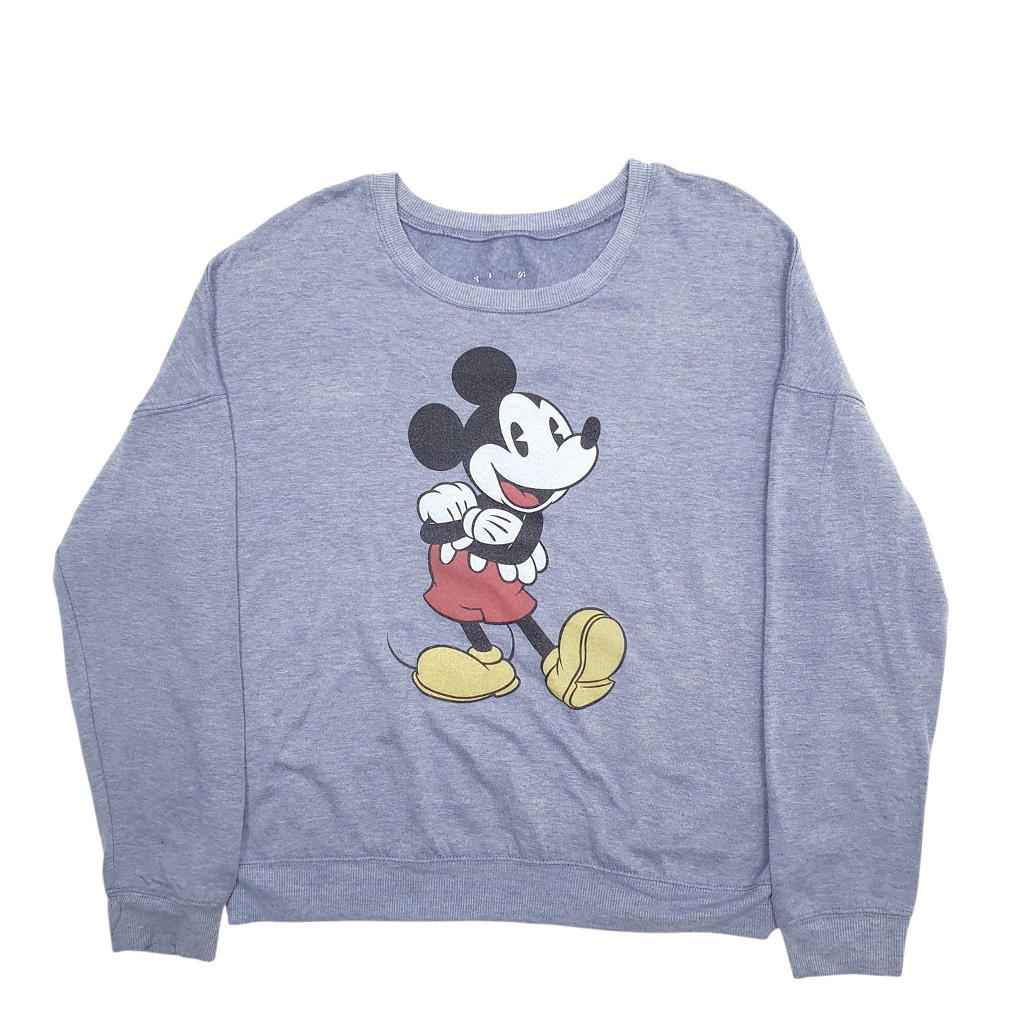 Womens Blue Disney Mickey Mouse Crewneck Jumper