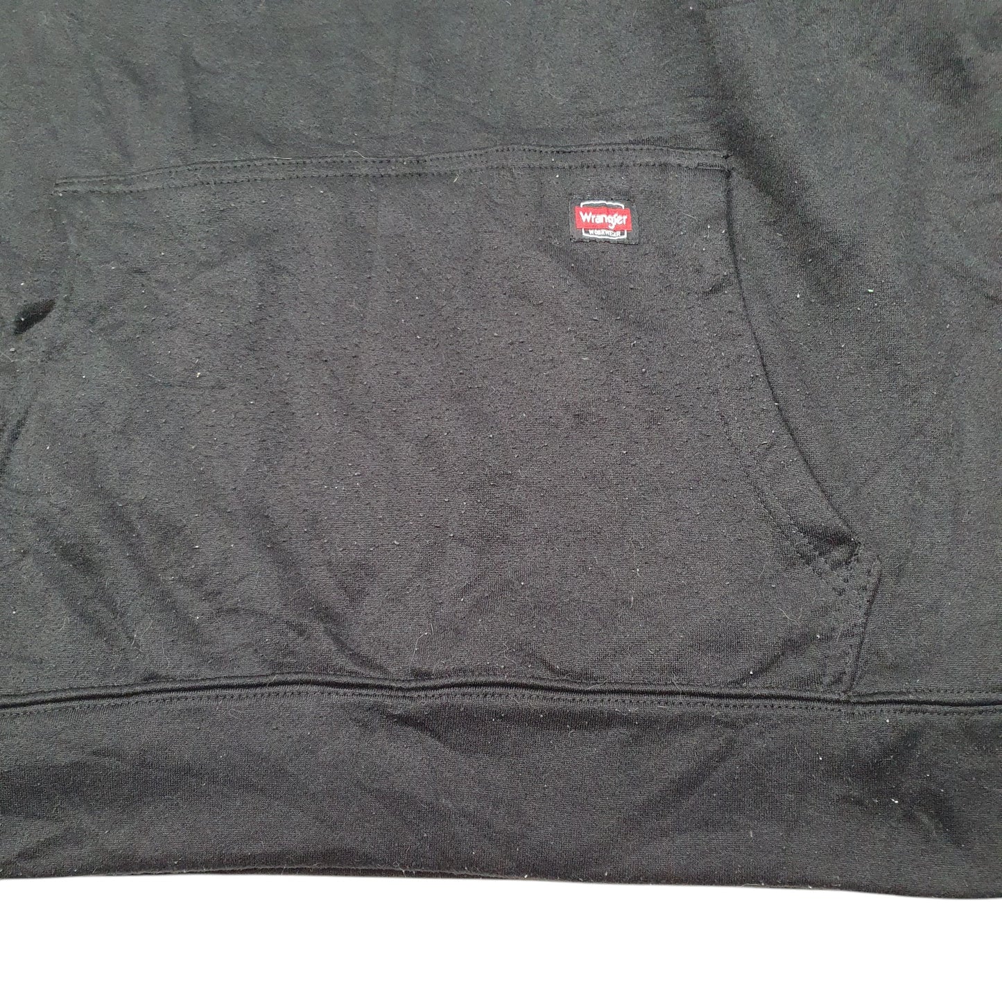 Mens Black Wrangler Workwear Fleece lined Hoodie Jumper
