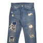 Mens Blue Levis Distressed 511 JeansW29 L32