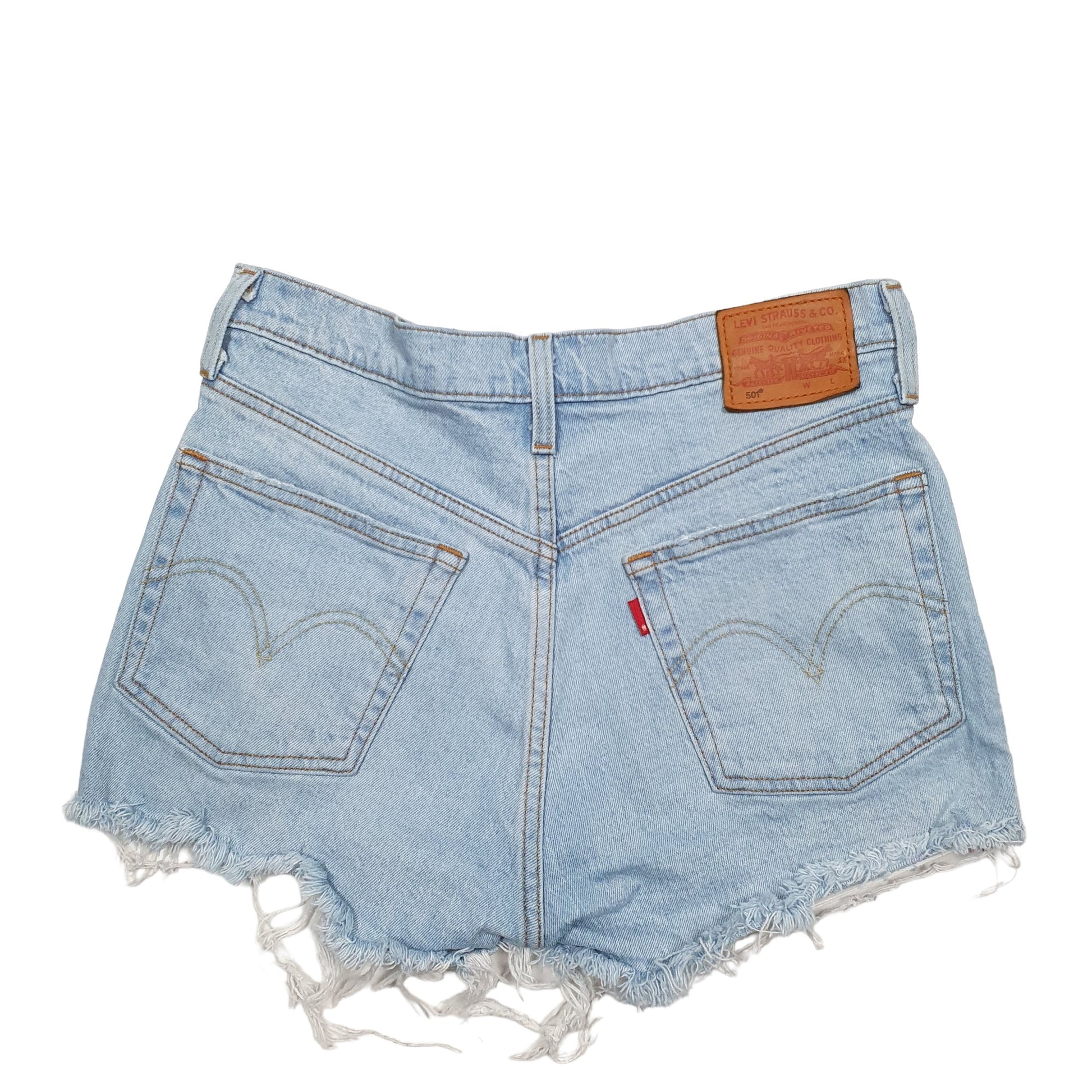 Womens Blue Levis 501 Denim Jorts Denim Shorts