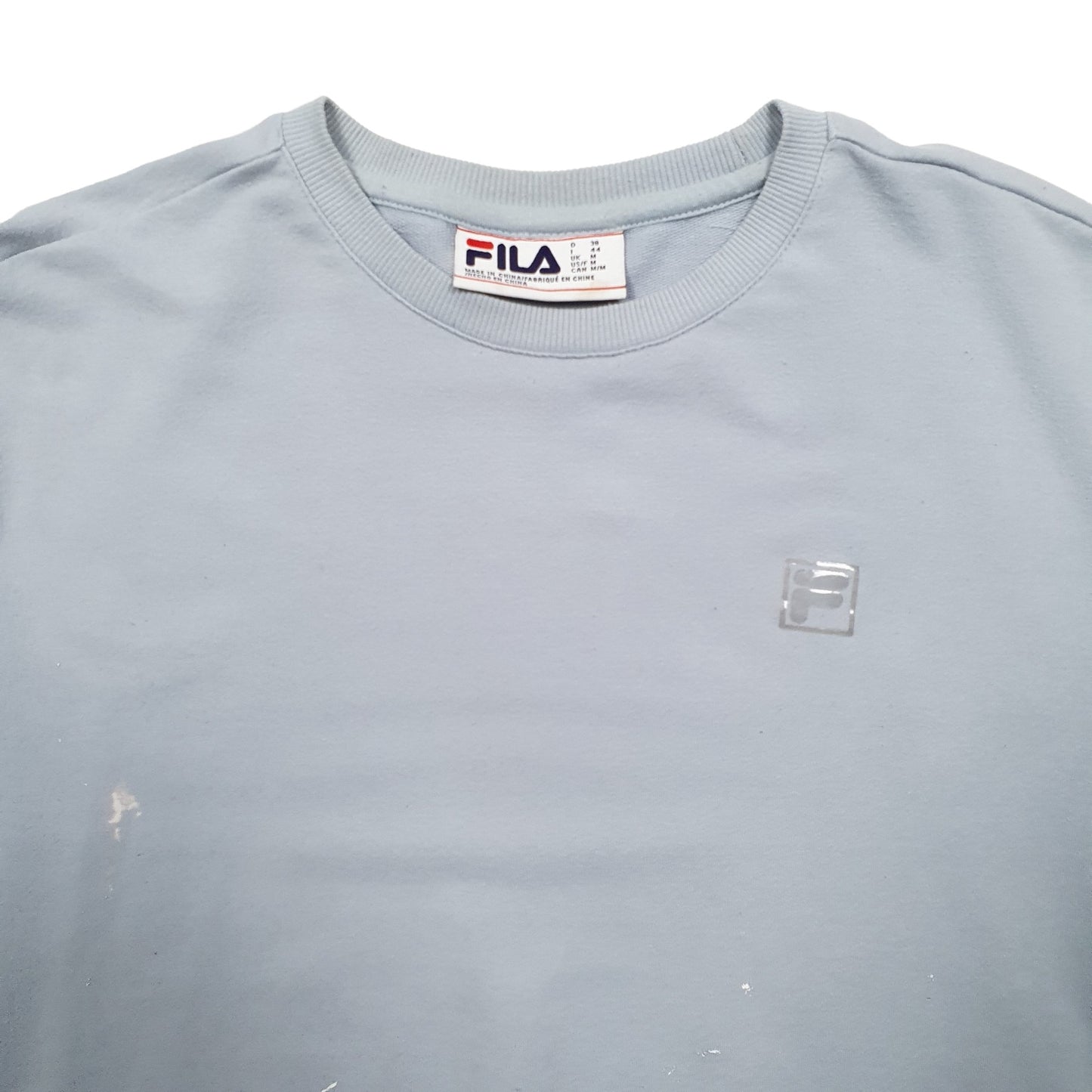 Mens Blue Fila  Crewneck Jumper