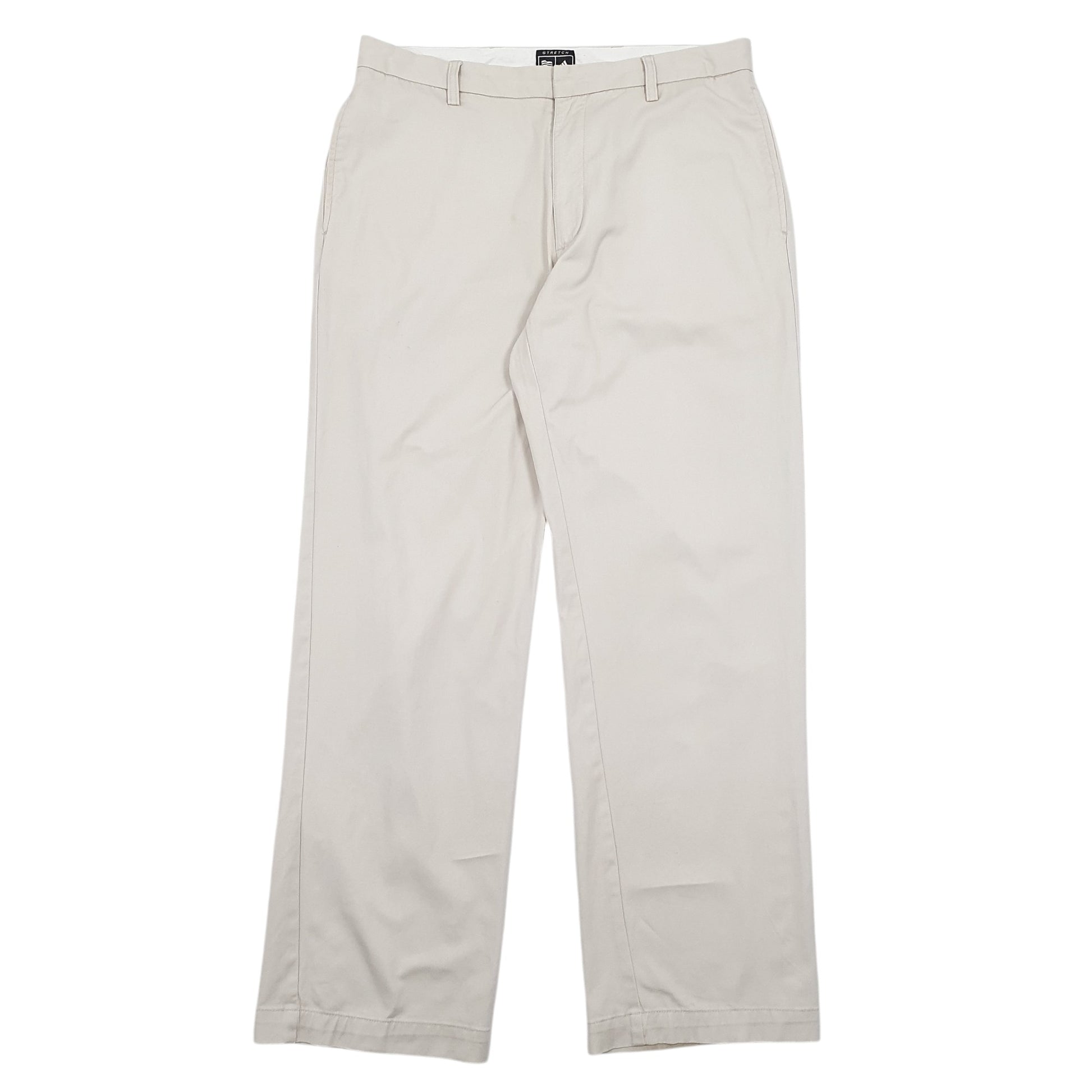 Mens Cream Adidas Stretch Chino Trousers