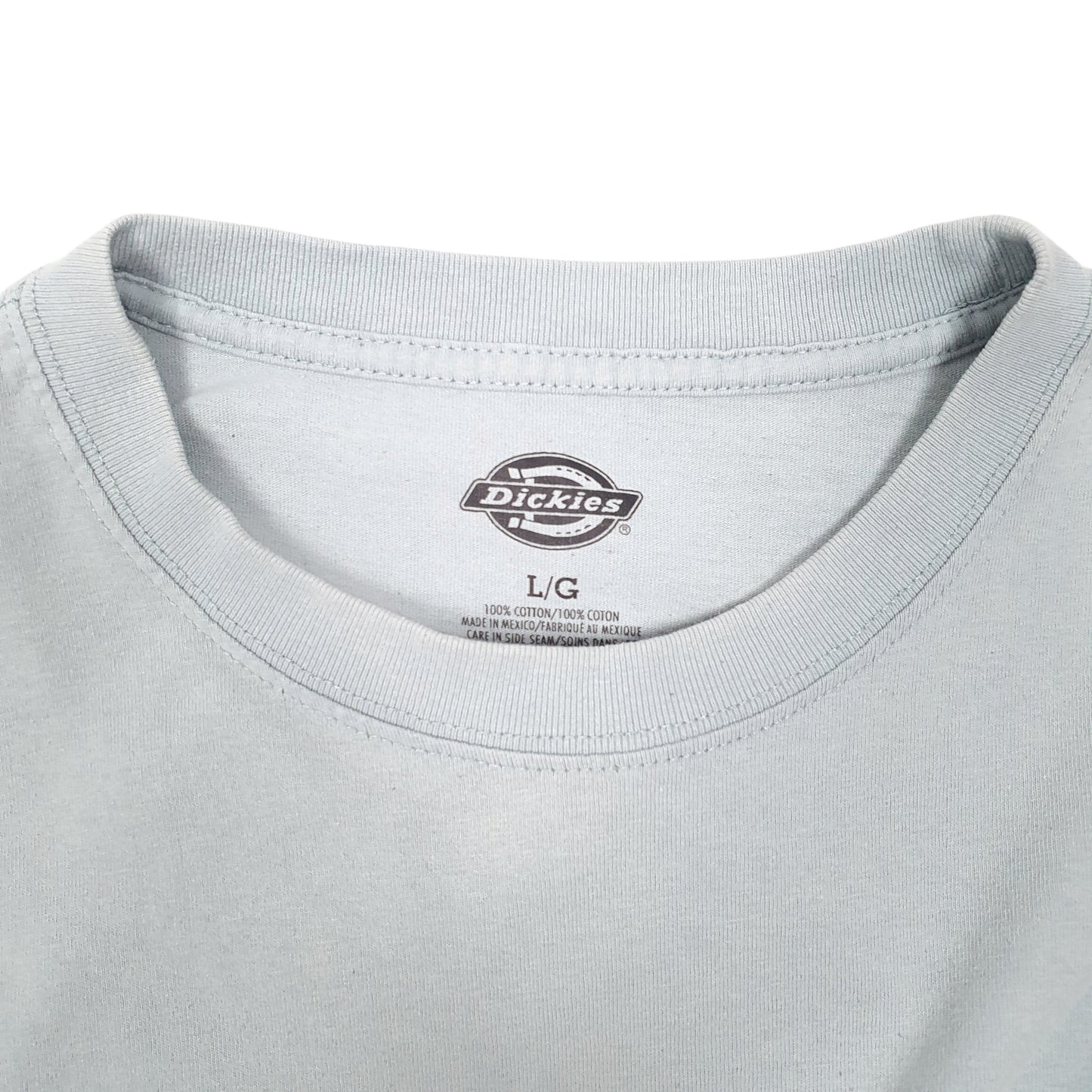 Mens Blue Dickies Pocket Workwear Short Sleeve T Shirt