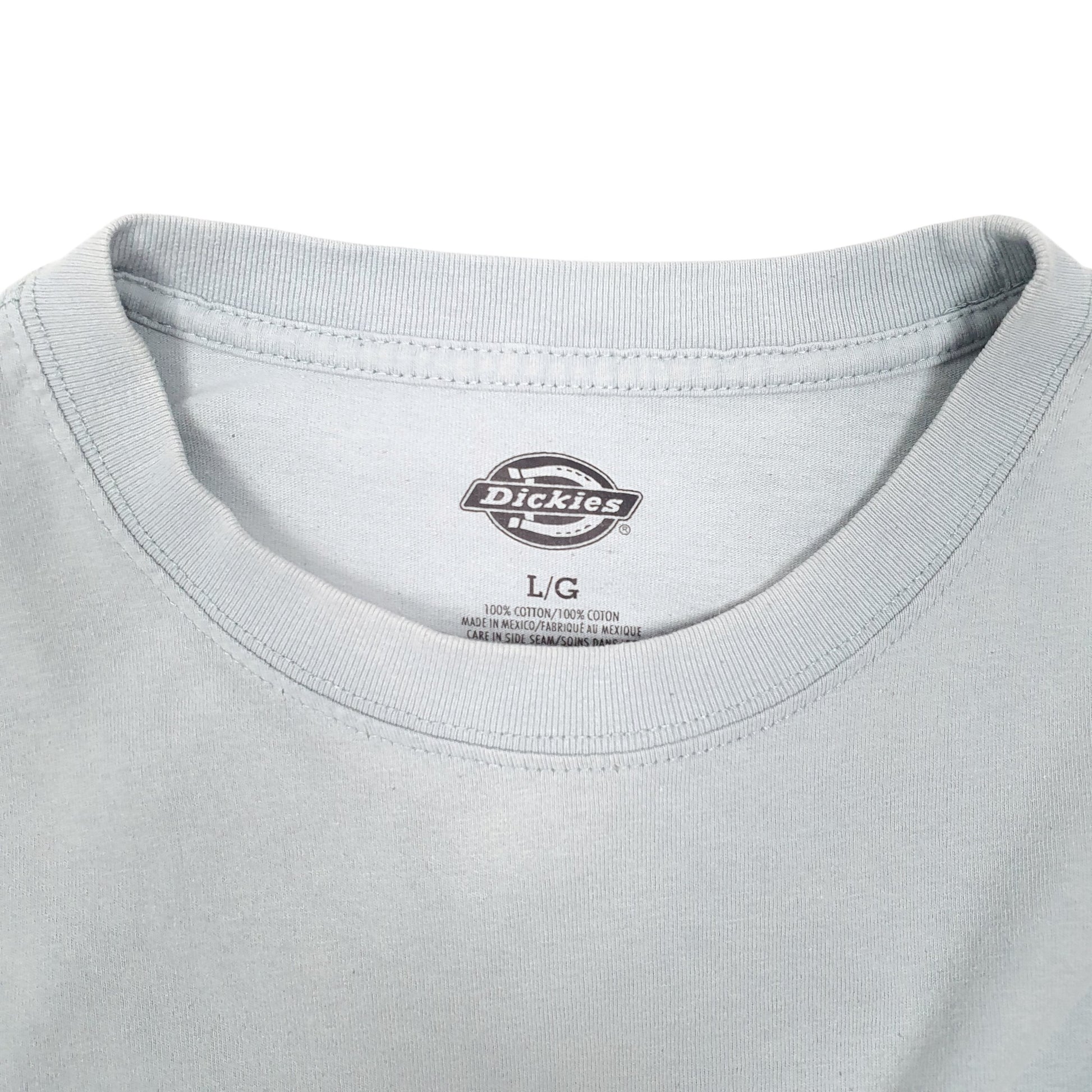 Mens Blue Dickies Pocket Workwear Short Sleeve T Shirt