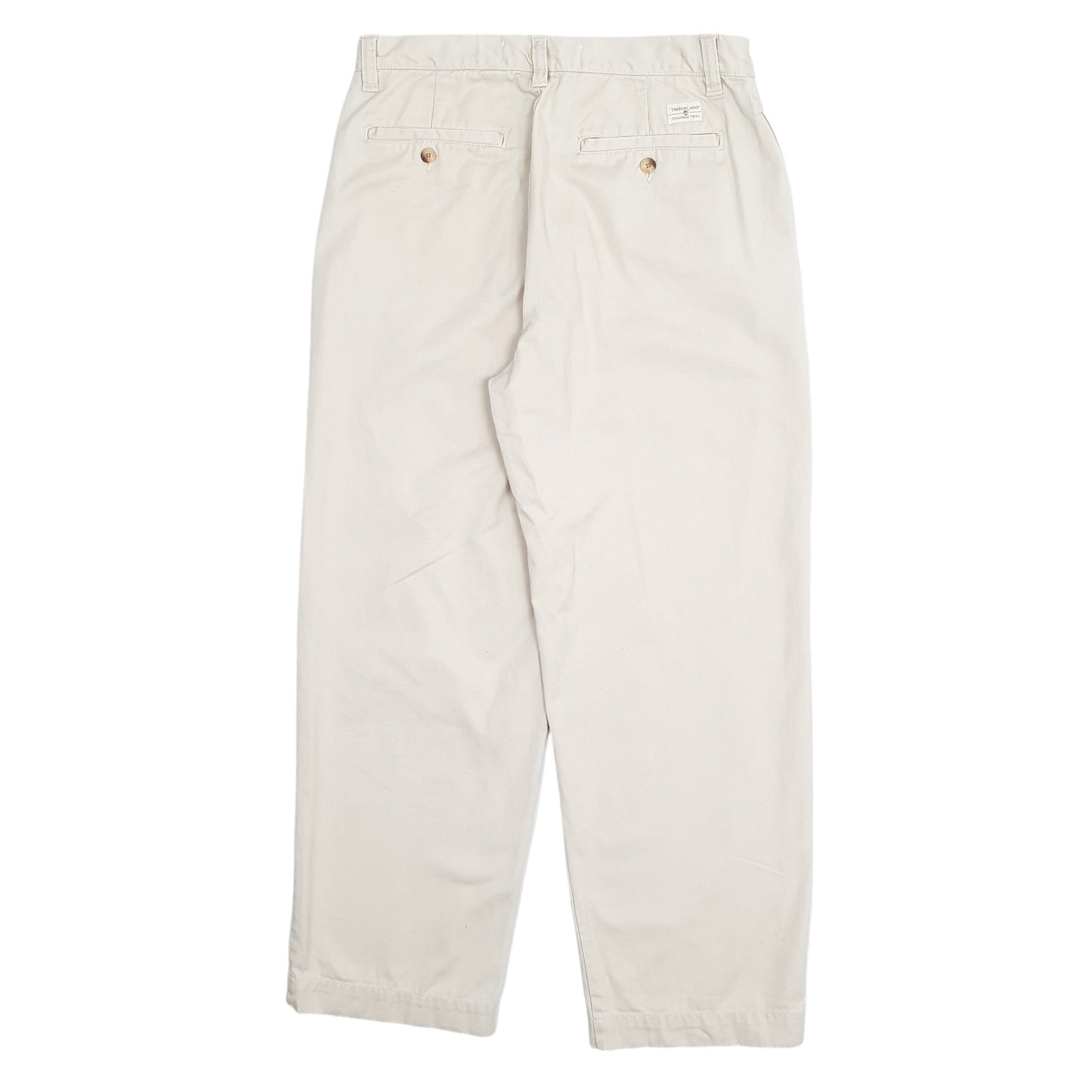Mens Cream Timberland Stratham Twill Chino Trousers