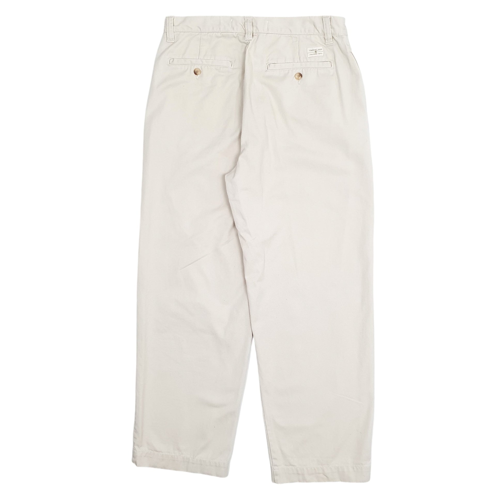 Mens Cream Timberland Stratham Twill Chino Trousers