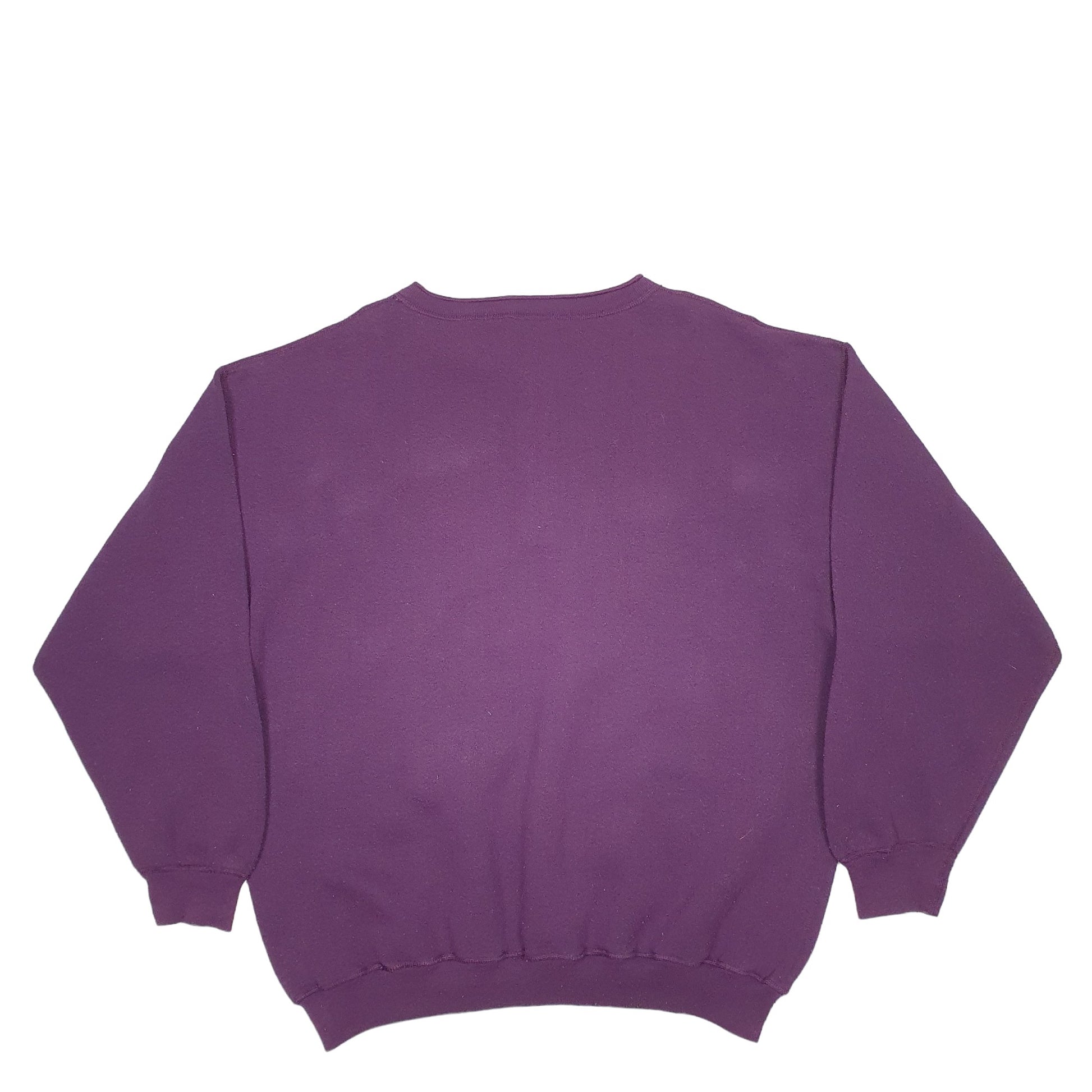 Mens Purple Tultex  Crewneck Jumper