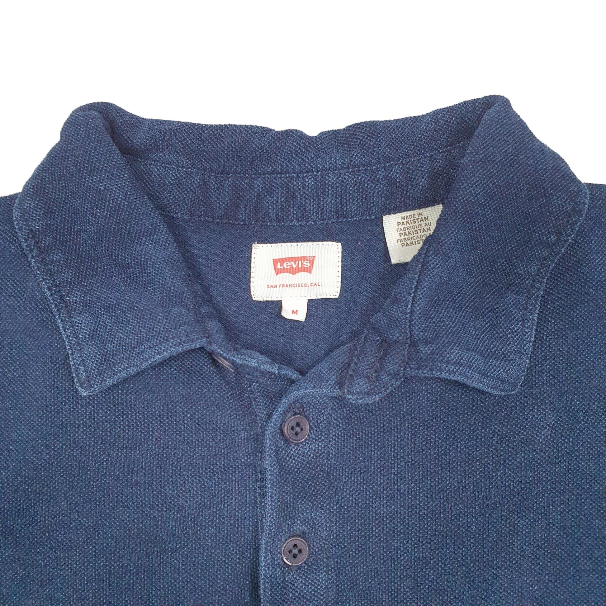 Mens Navy Levis  Short Sleeve Polo Shirt