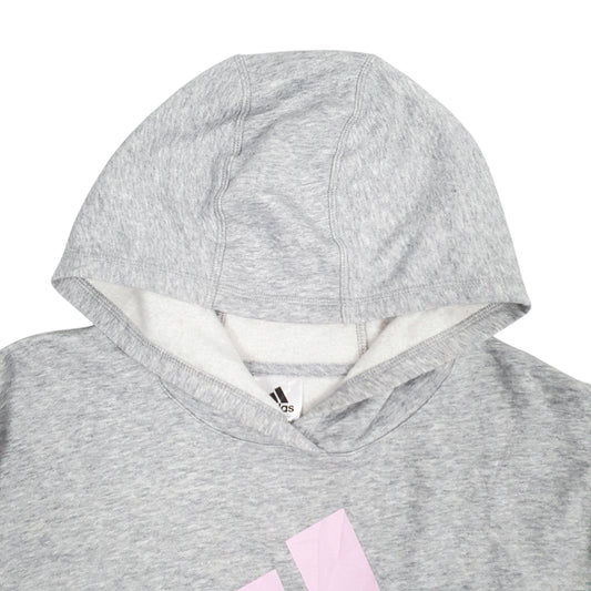 Womens Grey Adidas  Hoodie Jumper