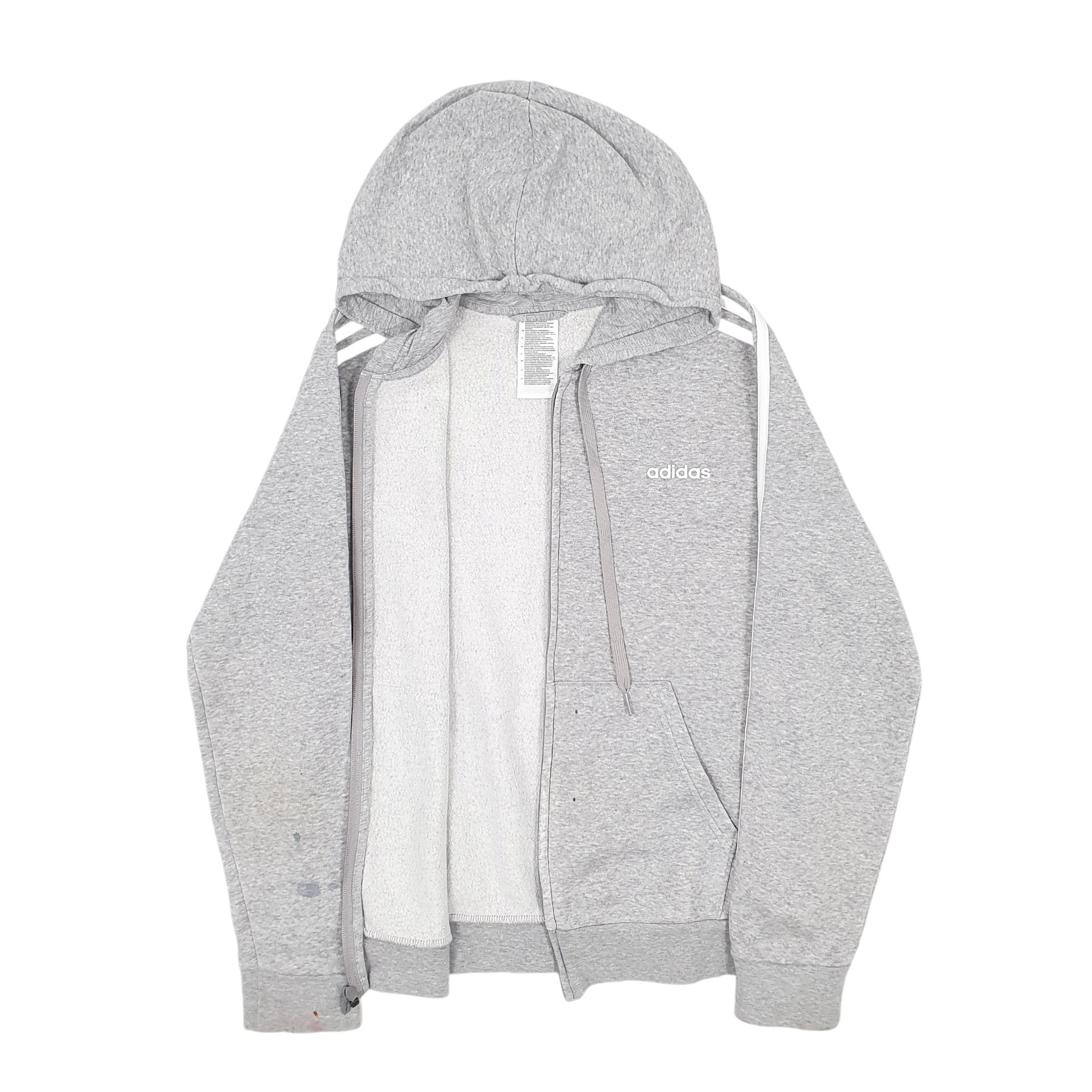 Mens Grey Adidas  Full Zip Jumper