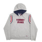 Mens Grey Tommy Hilfiger Spellout Hoodie Jumper