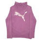 Womens Purple Puma Sweat Turtle Neck Jumper