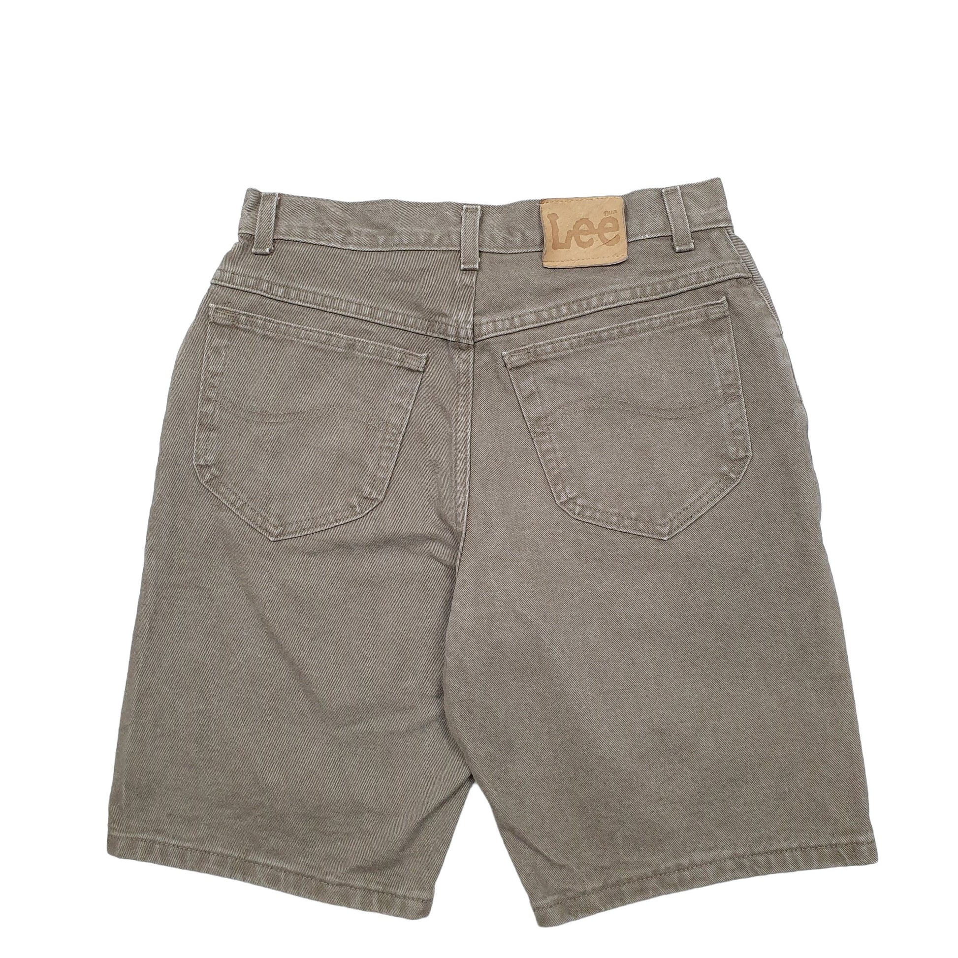 Mens Khaki Lee  Denim Shorts
