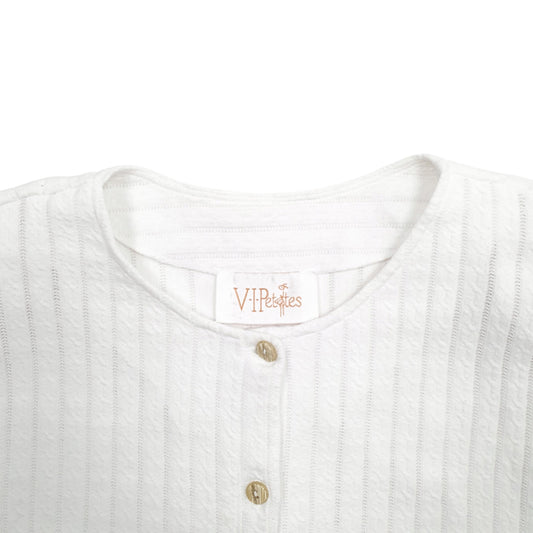 Womens White V.I.Petites  Cardigan Jumper