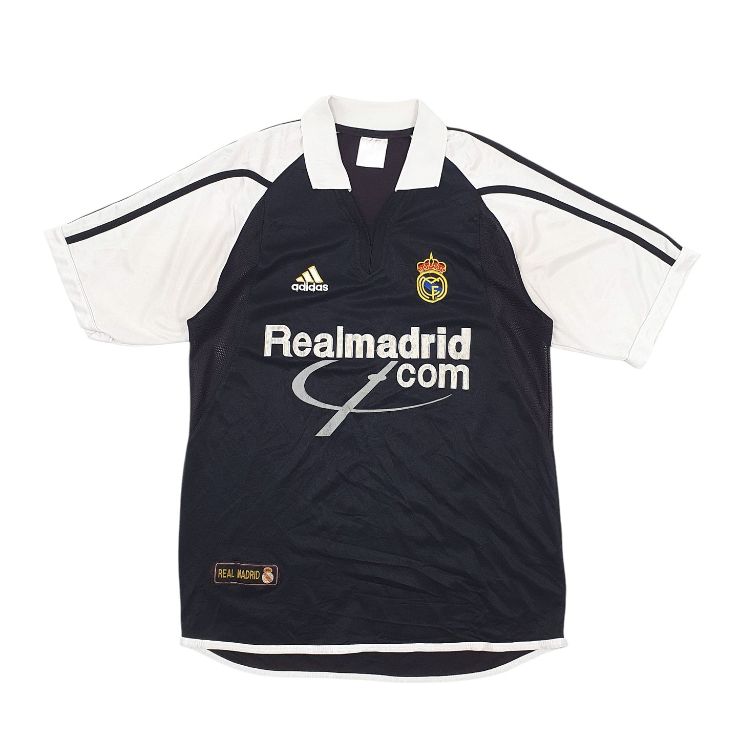 Mens Black Adidas Vintage Real Madrid Short Sleeve T Shirt