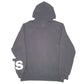 Mens Black Adidas Spellout Hoodie Jumper
