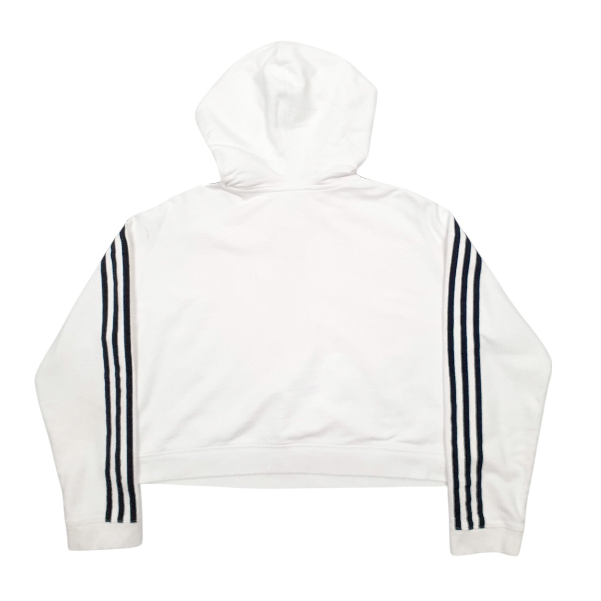 Womens White Adidas  Hoodie Jumper