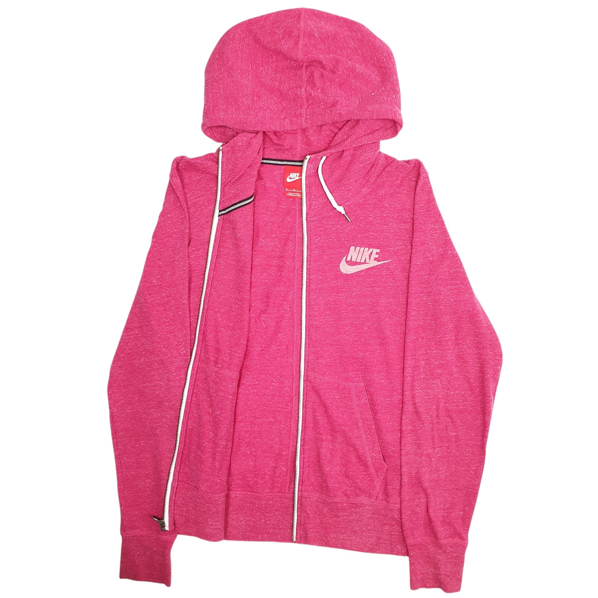 pink nike zip hoodie