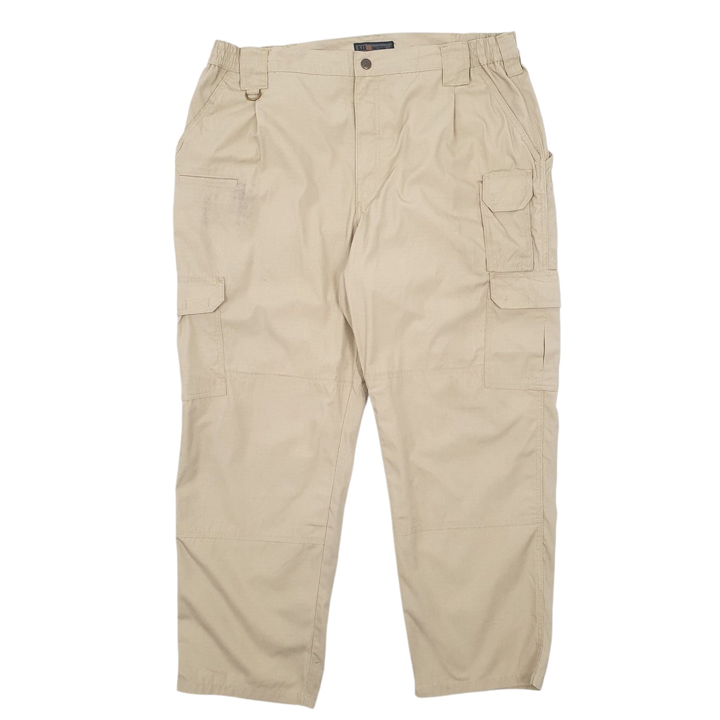 Mens Beige 5.11 Tactical Workwear Cargo Trousers