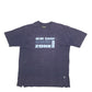 Mens Navy MC Percy Blue Camp Surf Zone Spellout Short Sleeve T Shirt