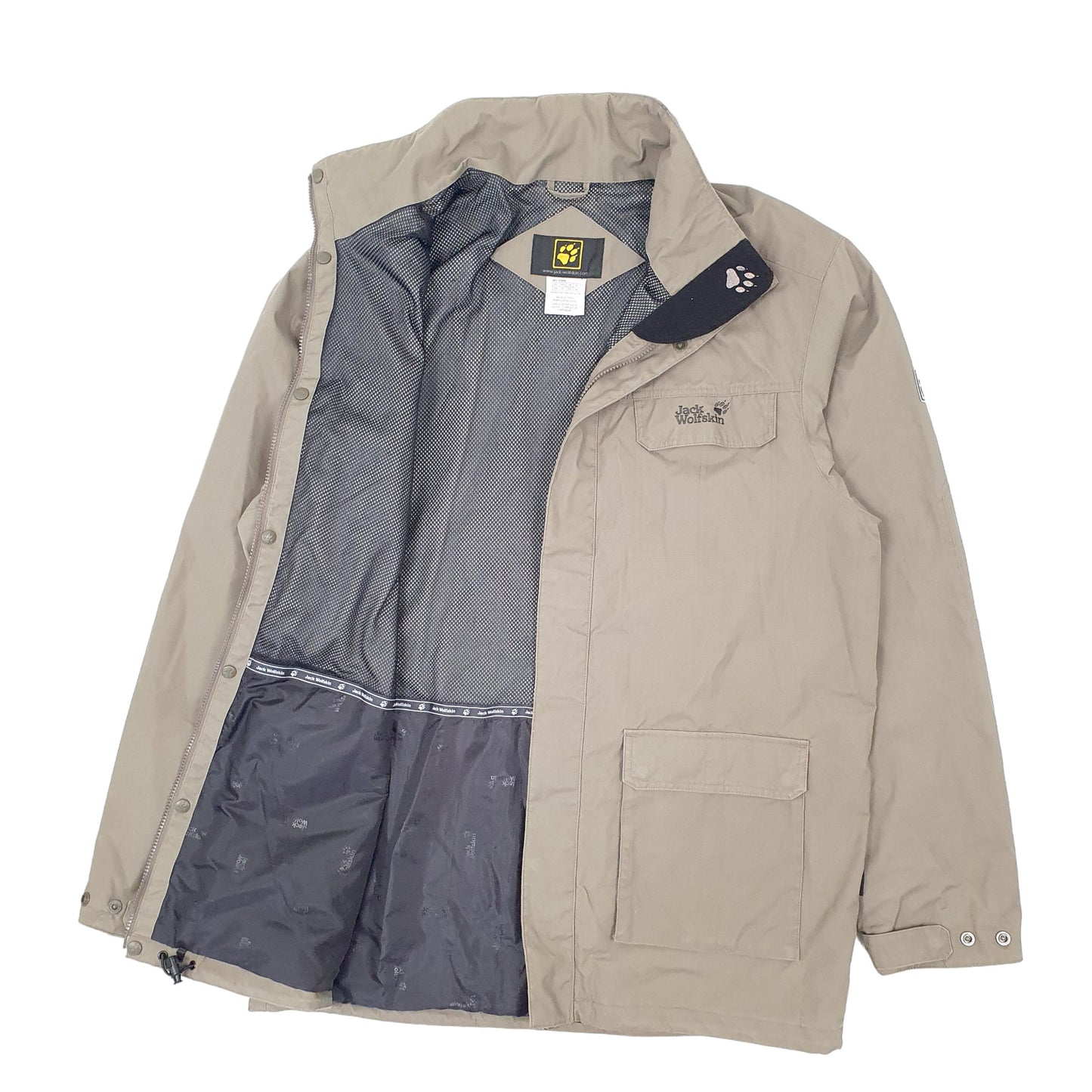 Mens Grey Jack Wolfskin   Coat