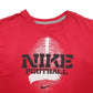 Mens Red Nike Spellout Short Sleeve T Shirt