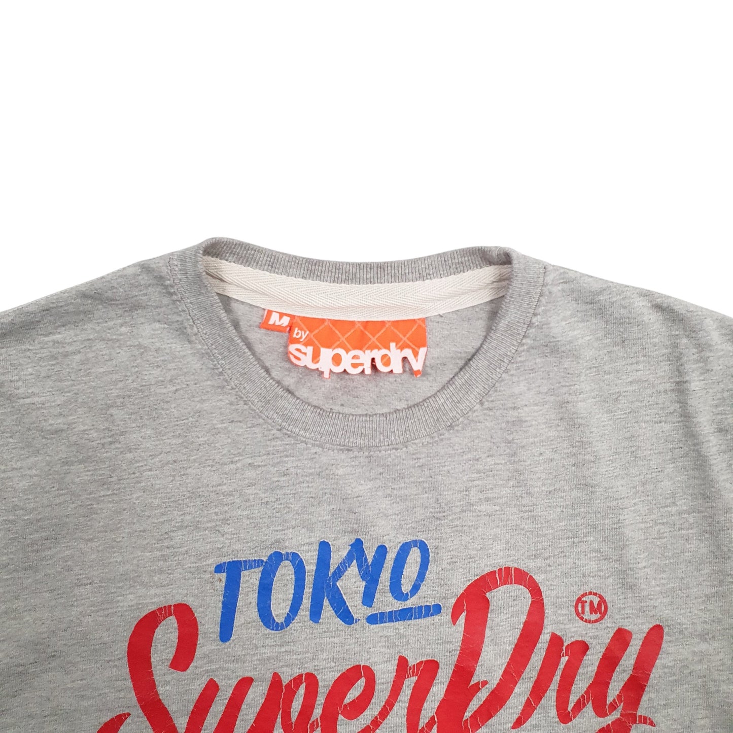 Mens Grey Superdry Spellout Short Sleeve T Shirt