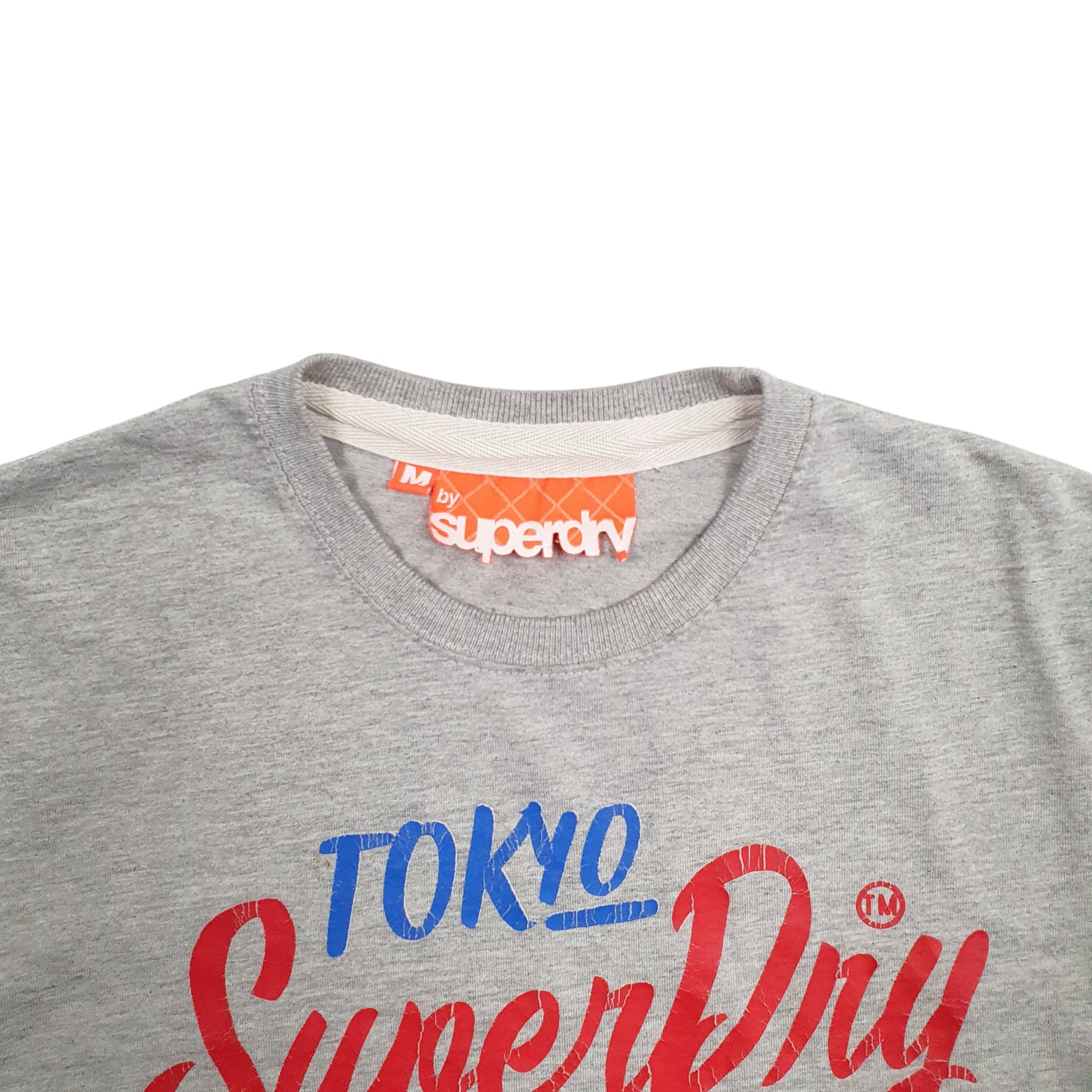 Mens Grey Superdry Spellout Short Sleeve T Shirt