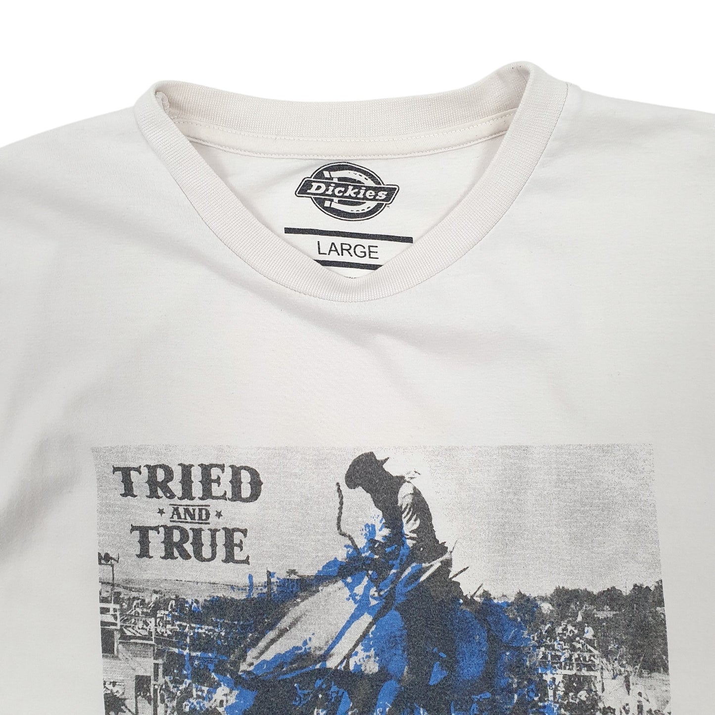 Mens White Dickies  Short Sleeve T Shirt