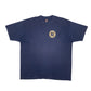 Mens Navy Fruit Of The Loom Single Stitch Vintage 90s Short Sleeve T Shirt