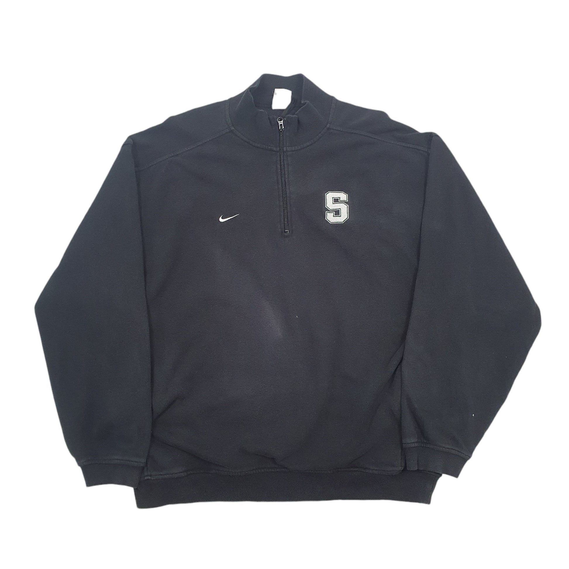 Mens Black Nike  Quarter Zip Jumper
