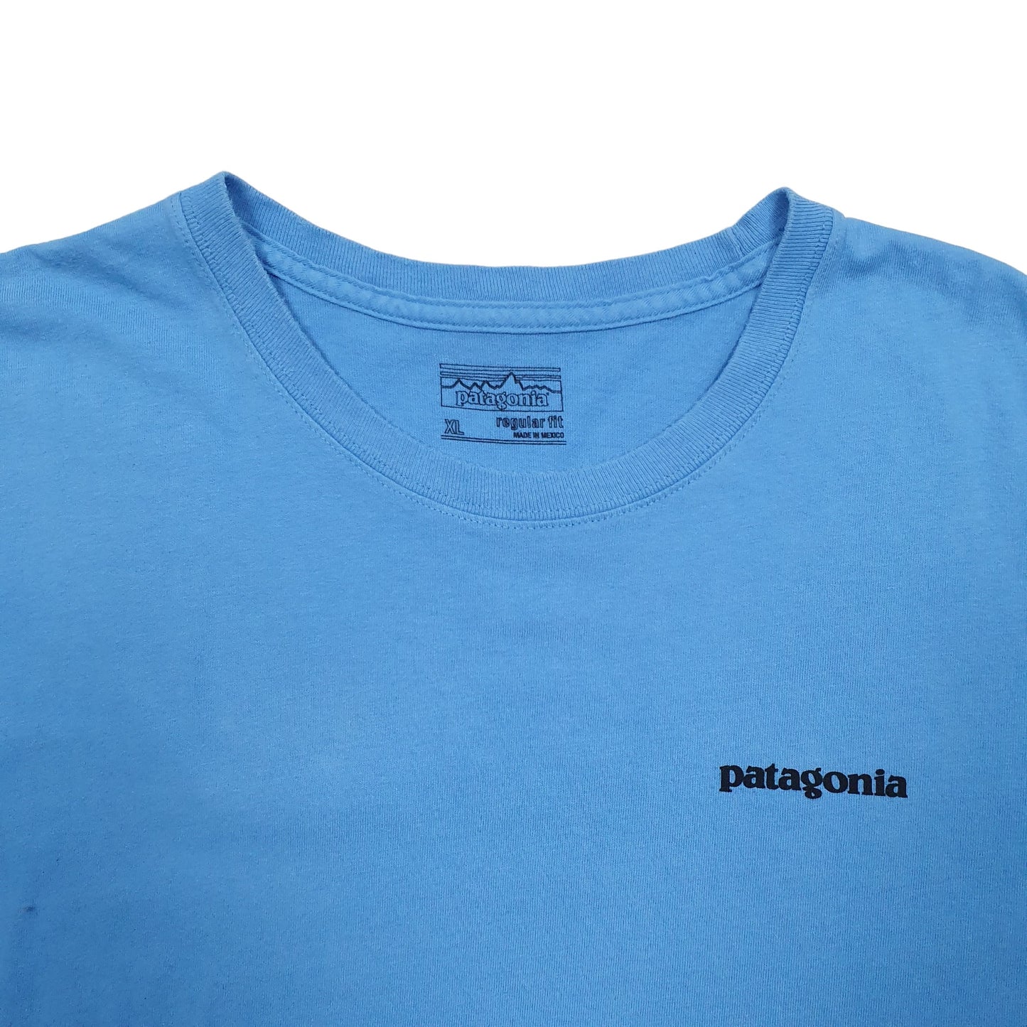 Mens Blue Patagonia Fish Short Sleeve T Shirt