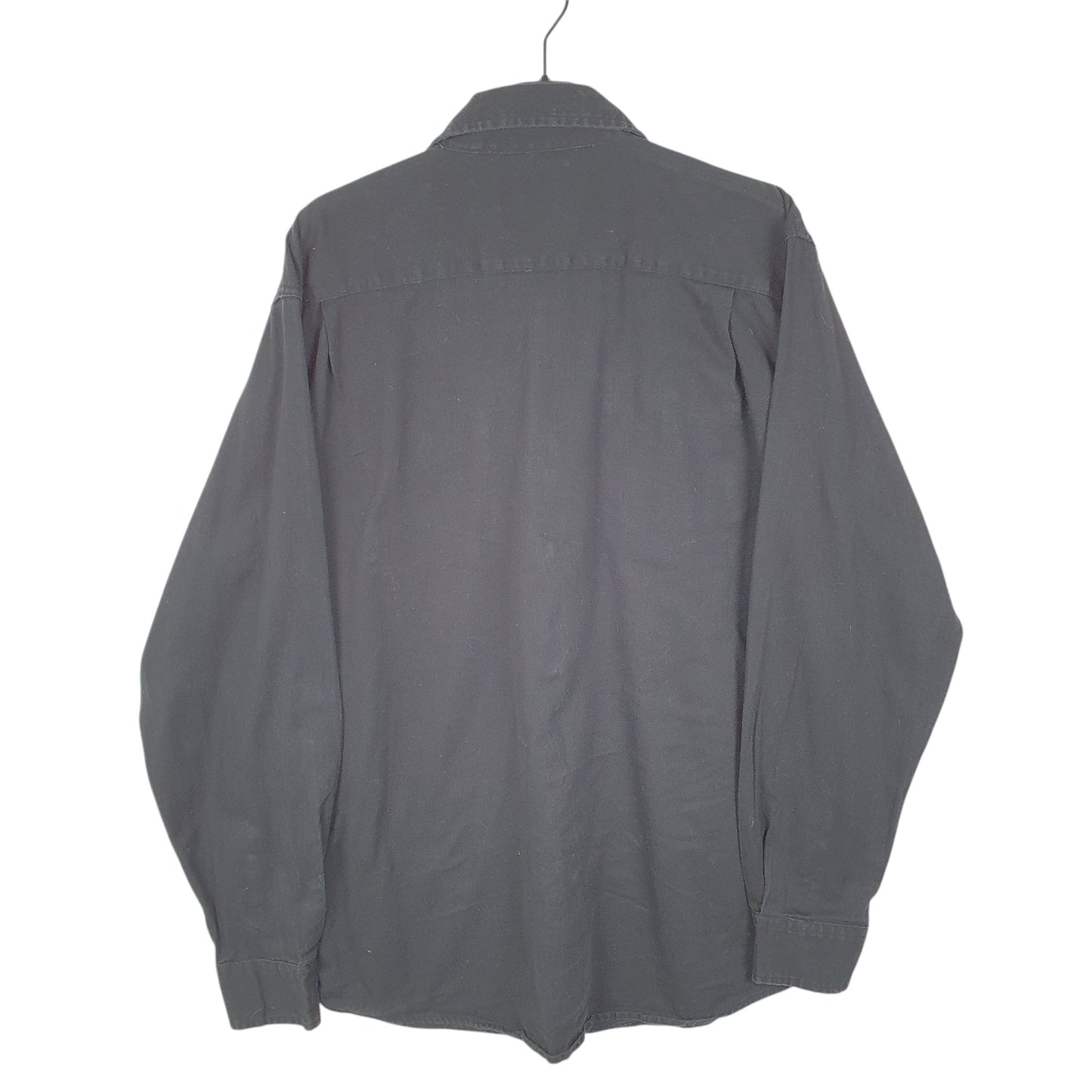 Mens Black Wrangler Workwear Overshirt Flex Comfort Long Sleeve Shirt