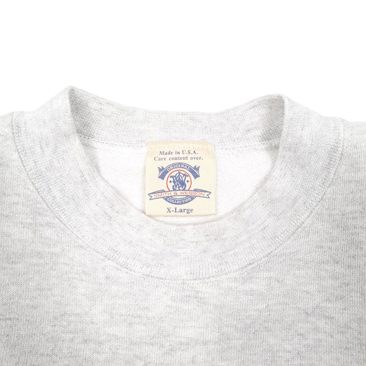 Mens Grey Smith & Wesson Vintage 90s Made In USA Bodyguard Spellout Crewneck Jumper
