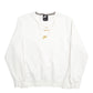 Mens White Nike Chain Crewneck Jumper