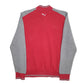 Mens Red Puma Vintage Button Up Full Zip Jumper