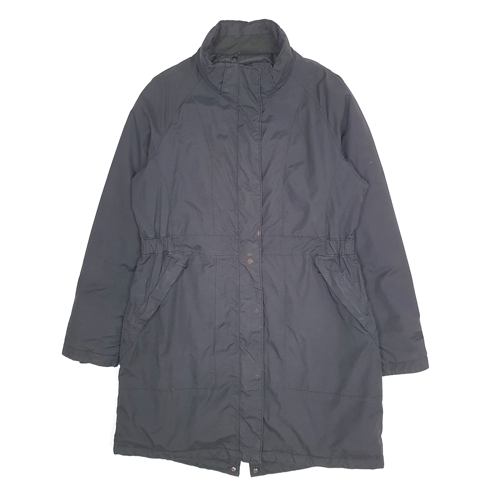 Womens Black The North Face Longline Trench  Coat