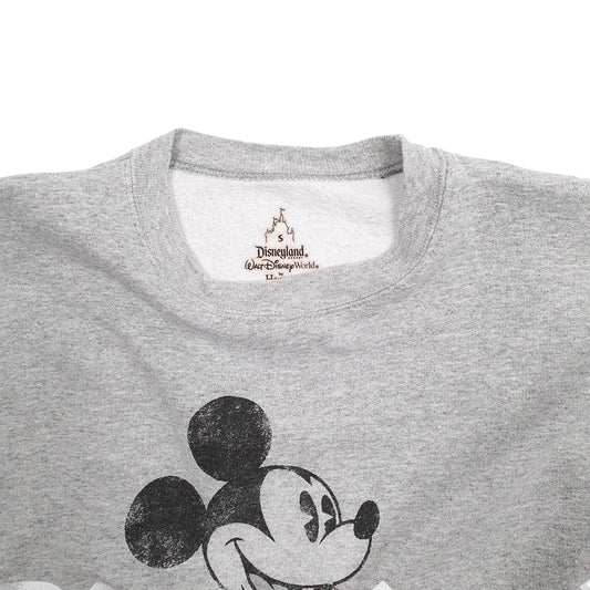 Mens Grey Disney Mickey Mouse Crewneck Jumper