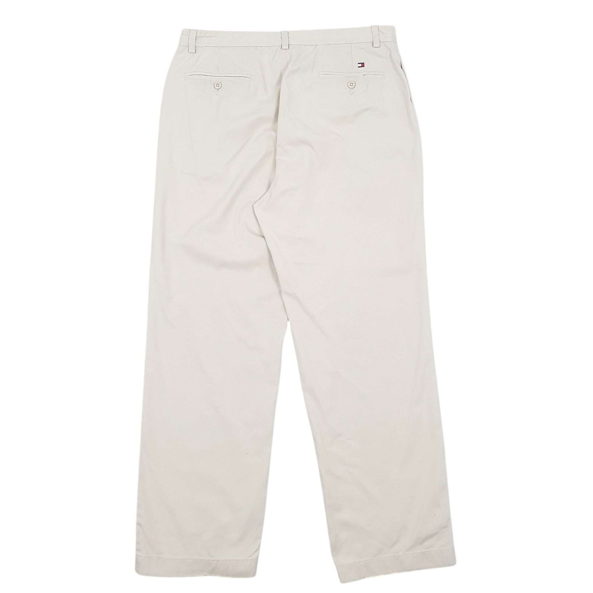Mens Cream Tommy Hilfiger  Chino Trousers