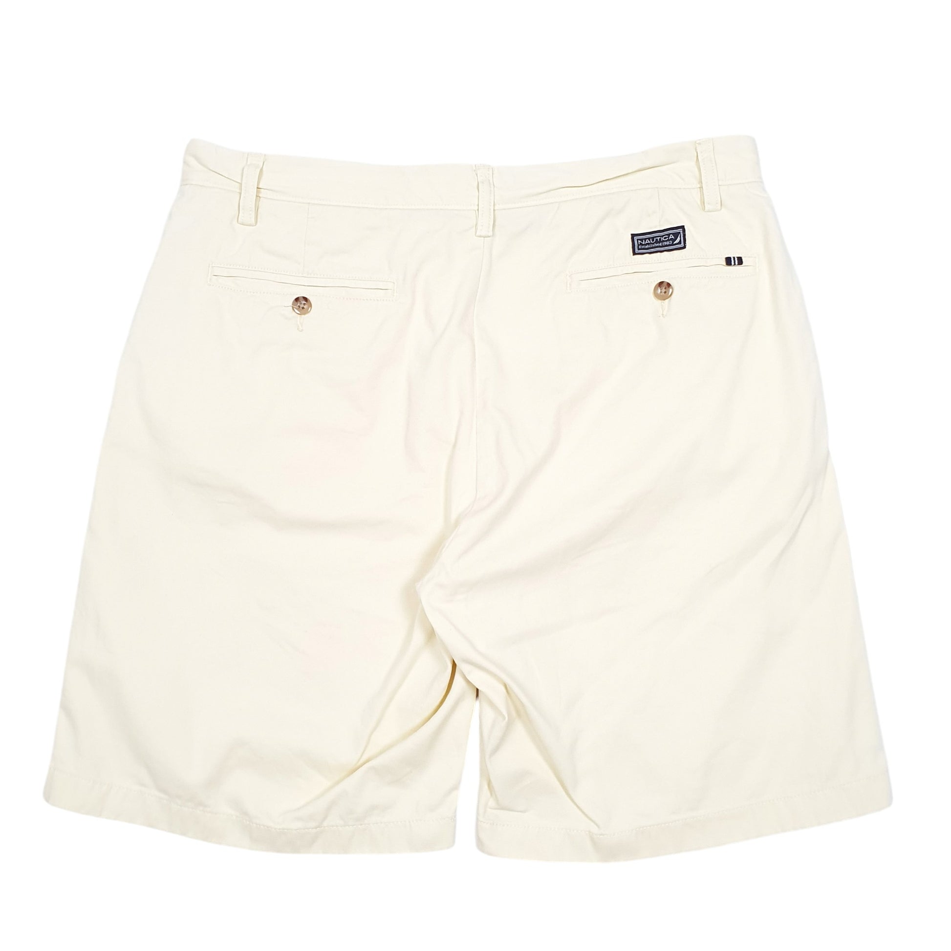 Mens Yellow Nautica Classic Fit Chino Shorts