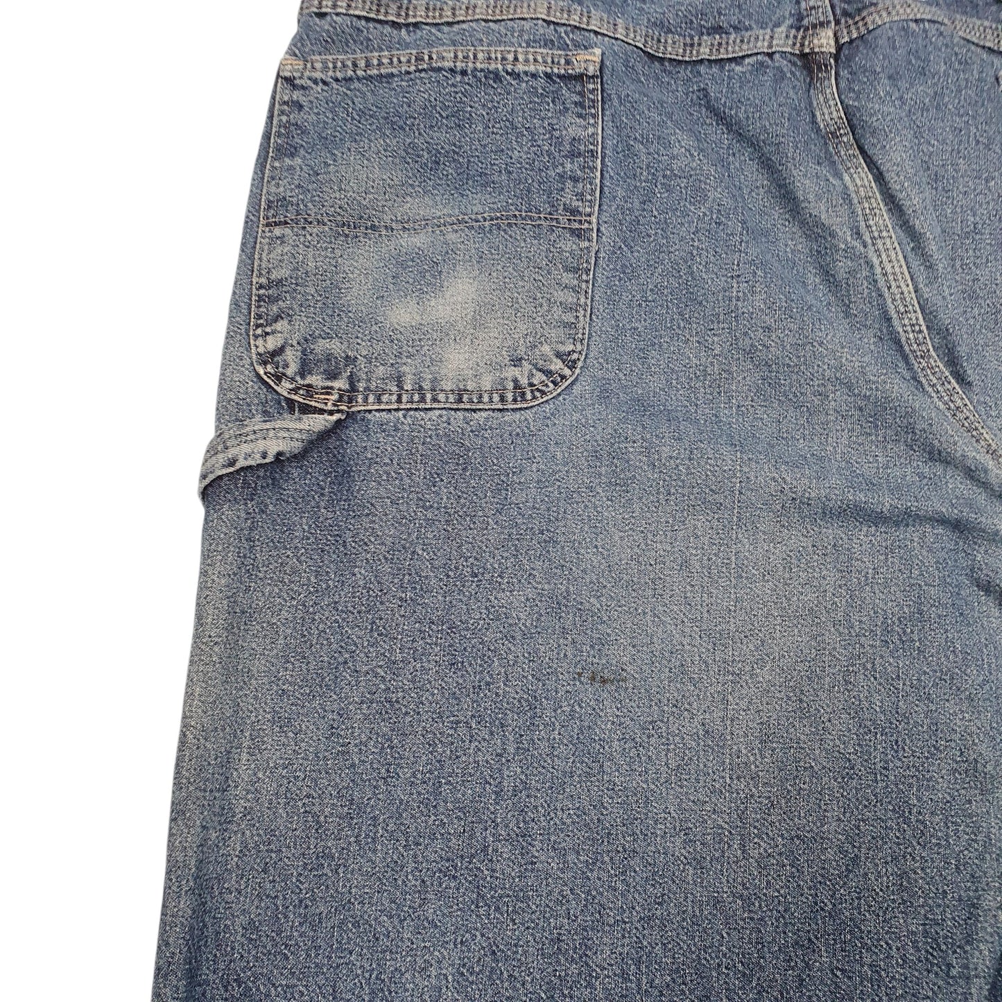 Mens Blue Wrangler Carpenter Pants Workwear Casual JeansW42 L32