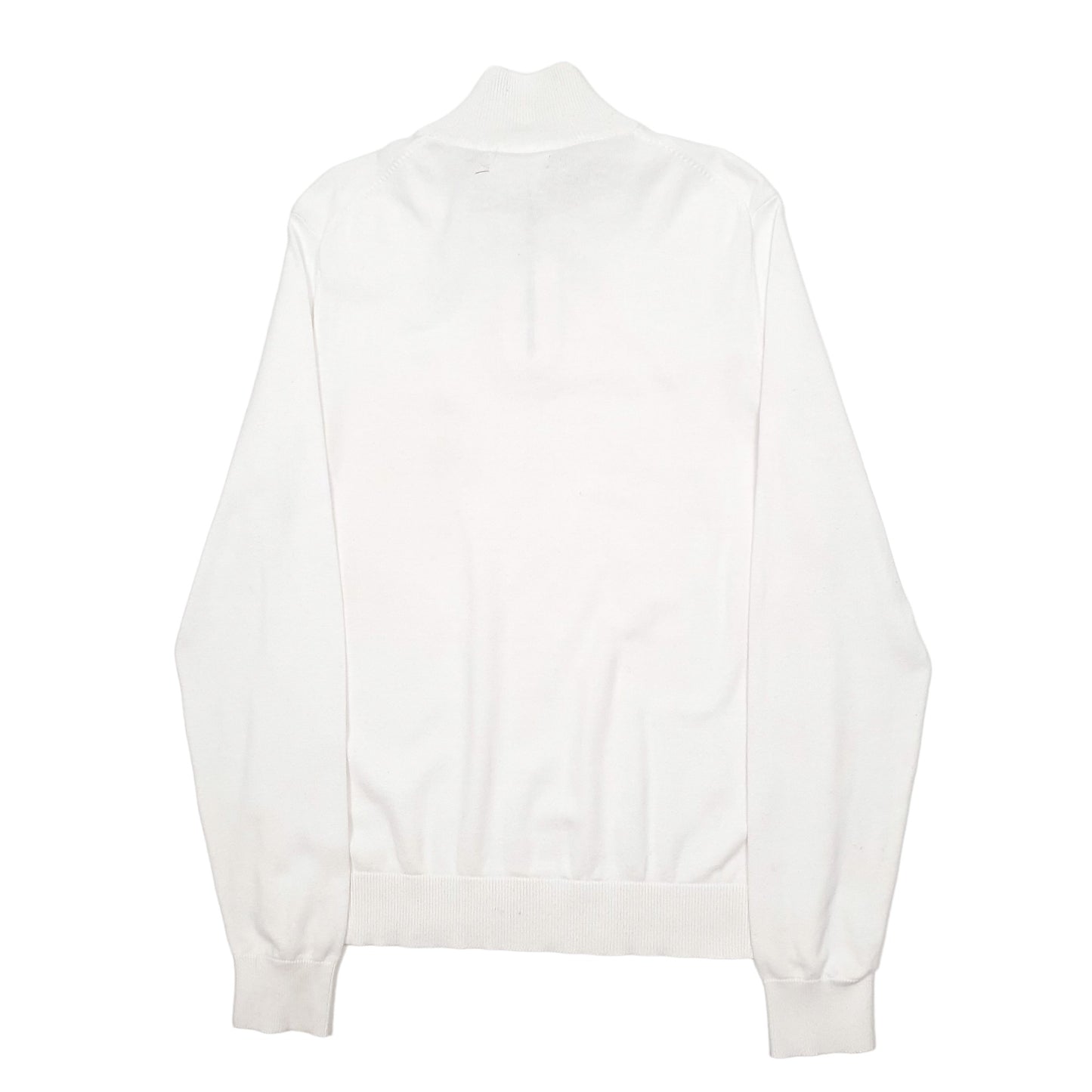 Mens White Nautica  Quarter Zip Jumper