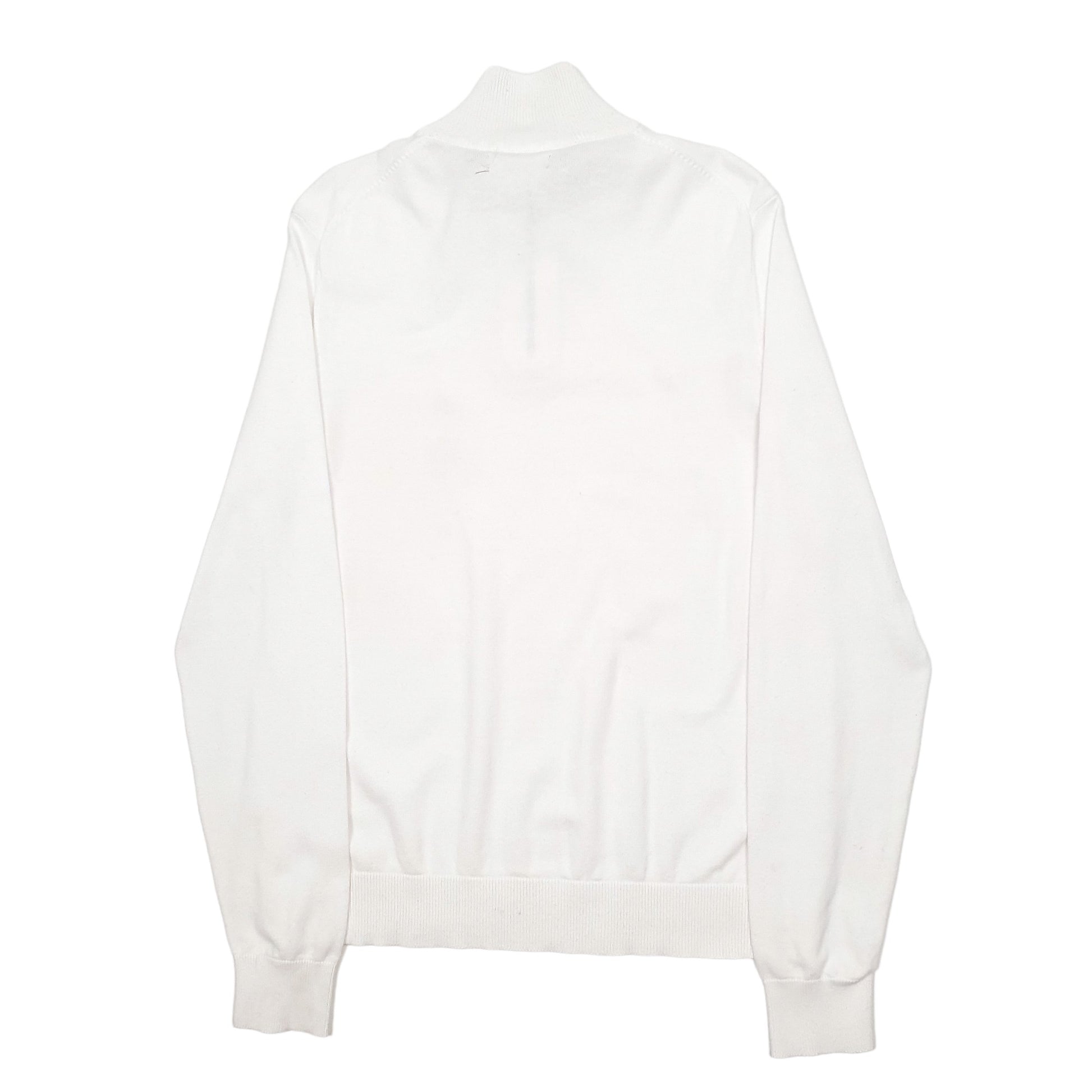 Mens White Nautica  Quarter Zip Jumper