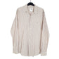 Mens Cream Lacoste  Long Sleeve Shirt