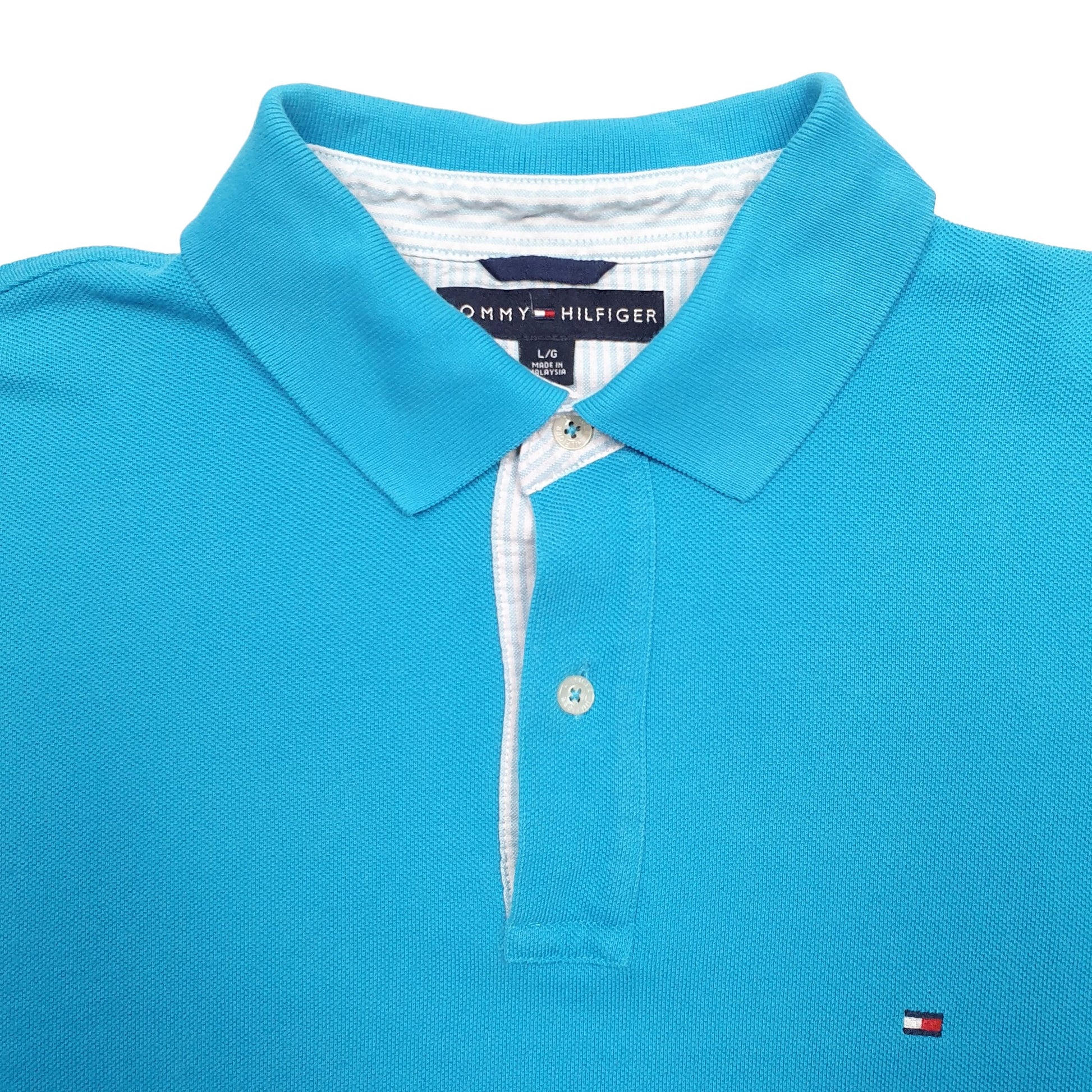 Mens Blue Tommy Hilfiger  Short Sleeve Polo Shirt