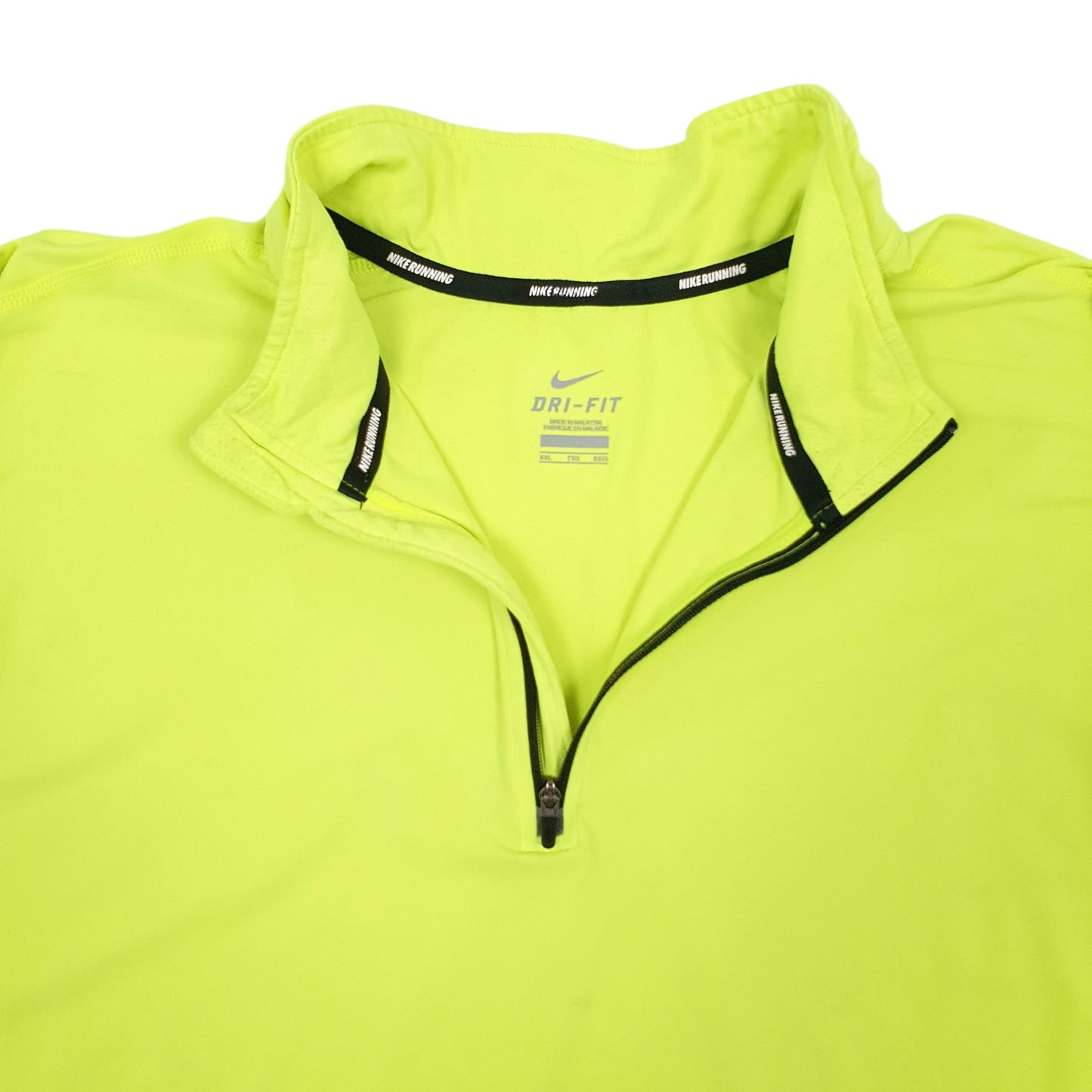 Mens Green Nike Dri-fit Quarter Zip Jumper